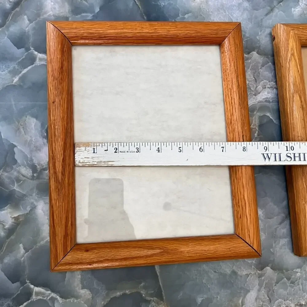 Vintage Solid Oak Picture Frames 11 x 9